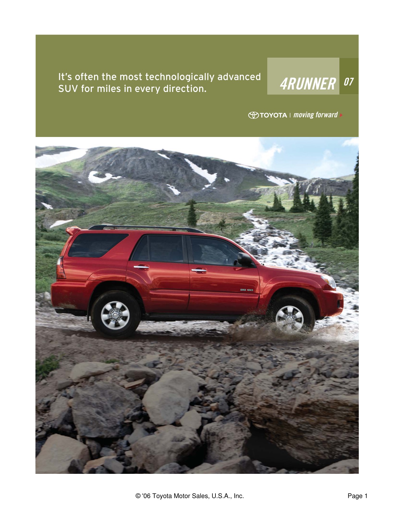 2007 Toyota 4Runner Brochure Page 16